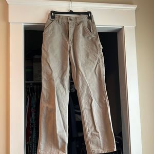 Carhartt carpenter pants 28x30 tan